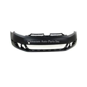 FRONT BUMPER COVER- W/O HEADLAMP WASHER HOLES & PARKING ASSIST- CAPA CERTIFIED (OEM#: 5K0807217CGGRU)