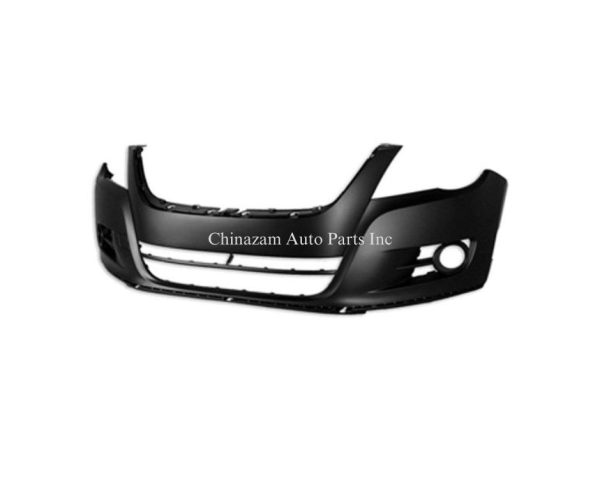 FRONT BUMPER COVER - W/O HEADLAMP WASHERS - CAPA CERTIFIED (OEM#:5N0807217FGRU)