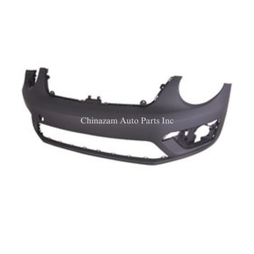 FRONT BUMPER COVER- R-LINE- W/O PARK ASSIST SENSOR HOLES- CAPA CERTIFIED (OEM#: 5C5807217ANGRU)