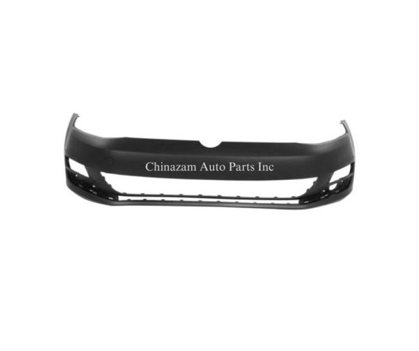 FRONT BUMPER COVER - W/O SENSOR HOLES- W/O PARK ASSIST- W/O HEADLAMP WASHER- CAPA CERTIFIED (OEM#:5GM807217GRU)