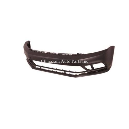 15-16 FRONT BUMPER COVER- W/O SENSOR HOLES- W/O PARK ASSIST- W/O HEADLAMP WASHERS- CAPA CERTIFIED (OEM#: 5C6807217AGGRU)