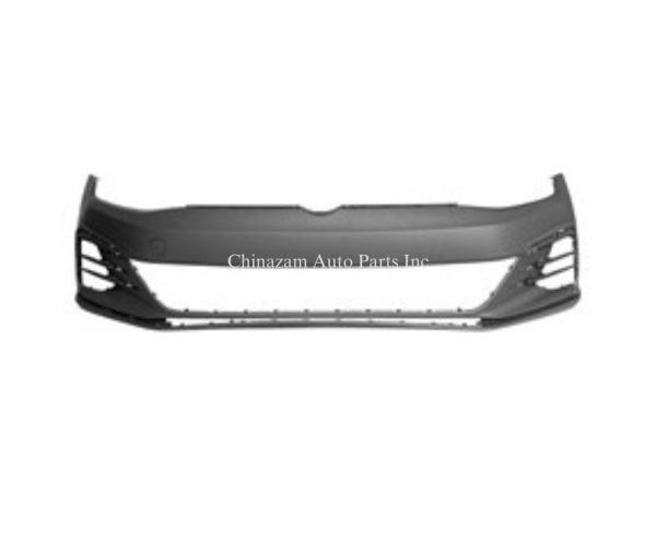 18-21 CAPA CERTIFIED FRONT BUMPER COVER- W/O SENSOR HOLES- W/O PARK ASSIST- W/O HEADLAMP WASHERS (OEM#: 5GM807217BPGRU)