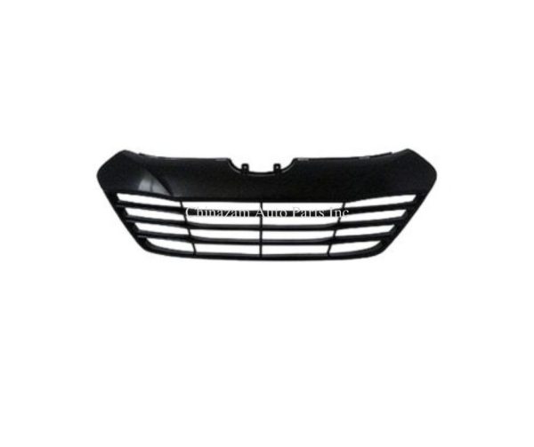 16-18 TUCSON FRONT BUMPER GRILLE- MATTE BLACK- W/ PEDESTRIAN SENSOR HOLE- CAPA CERTIFIED  86561D3200 , HY1036131