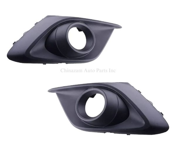14-16 Mazda 3 Sedan/Hatchback FOG LAMP COVER, LH (DRIVER SIDE)- MATTE BLACK/ PTM- W/ FOG LAMP HOLE- W/ BLACK RING BJE150C21A, MA1038123