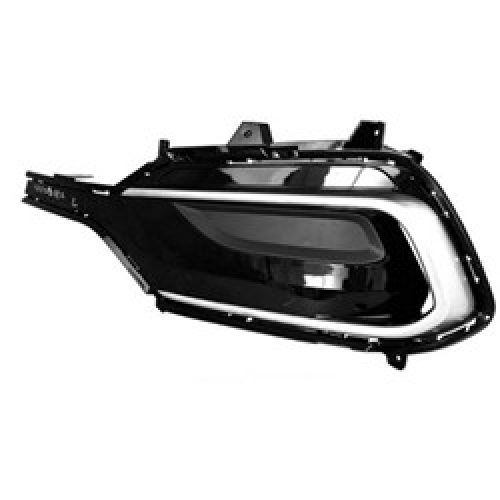 2017-2018 FOG LAMP COVER, LH (DRIVER SIDE)- GLOSS BLACK- W/ MATTE SILVER (865614Z500, HY1038141)