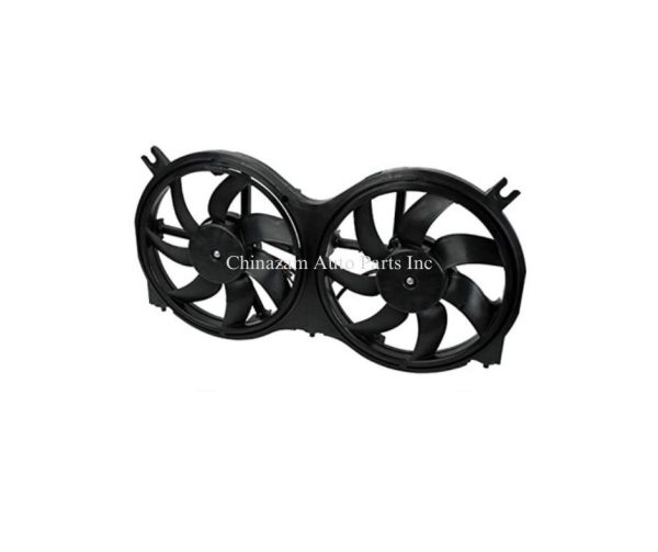 13 INFINITI JX35 RADIATOR COOLING FAN ASSEMBLY- DUAL FANS- W/O CONTROL MODULE 214813JA0A, NI3115149