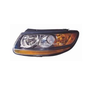 10-12 Santa FE HEADLAMP ASSEMBLY, RH (PASSENGER SIDE)- HALOGEN- AMBER REFLECTOR- CAPA CERTIFIED 921010W100, HY2503156