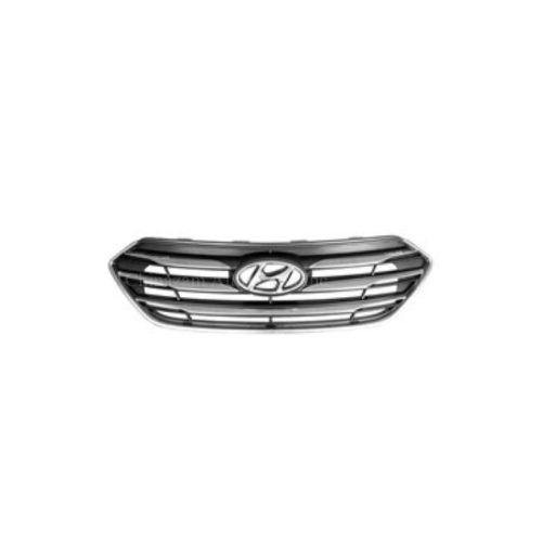 17-18 Santa FE SPORT GRILLE ASSEMBLY- MATTE GREY- W/ MATTE CHROME- W/O CAMERA HOLE  863514Z500, HY1200201