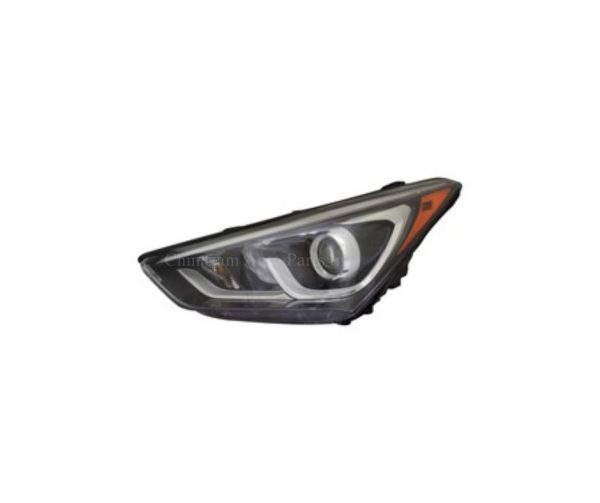 17-18 Santa FE SPORT HEADLAMP ASSEMBLY, LH (DRIVER SIDE)- PROJECTOR TYPE- W/ LED ACCENT- CAPA CERTIFIED 921014Z500, HY2502205