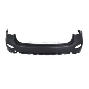 10-12 Santa FE REAR BUMPER COVER- PRIMED- W/O SENSOR HOLES- CAPA CERTIFIED  866110W700, HY1100174
