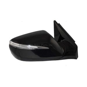 13-16 Santa FE Sport MIRROR, RH (PASSENGER SIDE)- MATTE BLACK/ PTM- POWER- HEATED- SIGNAL- W/O MEMORY- W/O BLINDSPOT 876204Z005, HY1321201