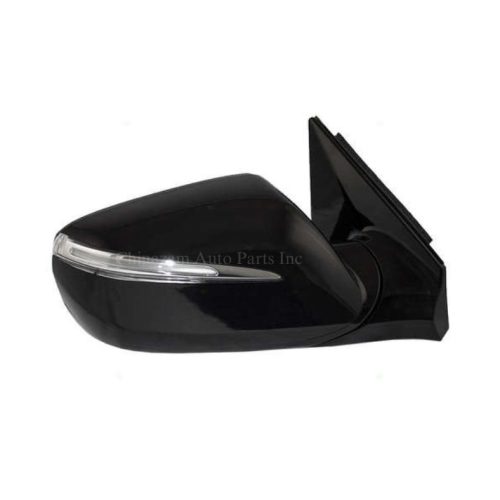 13-16 Santa FE Sport MIRROR, RH (PASSENGER SIDE)- MATTE BLACK/ PTM- POWER- HEATED- SIGNAL- W/O MEMORY- W/O BLINDSPOT 876204Z005, HY1321201