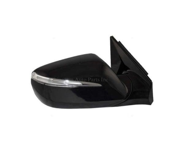 13-16 Santa FE Sport MIRROR, RH (PASSENGER SIDE)- MATTE BLACK/ PTM- POWER- HEATED- SIGNAL- W/O MEMORY- W/O BLINDSPOT 876204Z005, HY1321201