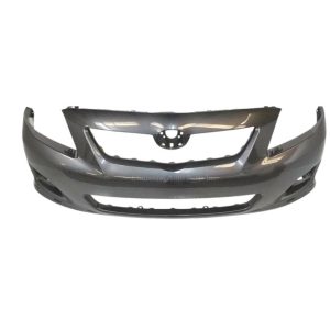 09-10 TOYOTA COROLLA SEDAN FRONT BUMPER COVER- PRIMED- W/ SPOILER HOLES -S / XRS MODEL 5211902989, TO1000342