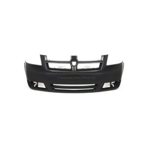 08-10 Dodge Grand Caravan FRONT BUMPER COVER- PRIMED- W/ BUILT IN GRILLE PAINTED SURROUND 1AG01TZZAB, CH1000924