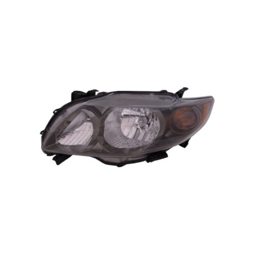 09-10 TOYOTA COROLLA SEDAN HEADLAMP ASSEMBLY LH (DRIVER SIDE)- W BLACK TRIM -S / XRS MODEL CAPA CERTIFIED 8115002680, TO2502183