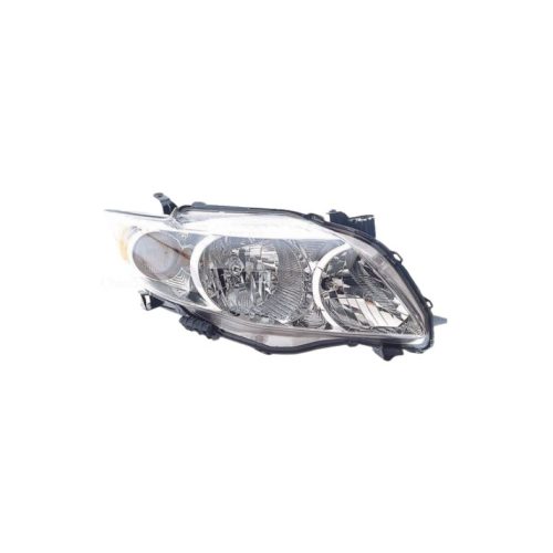 09-10 TOYOTA COROLLA SEDAN HEADLAMP ASSEMBLY RH (PASSENGER SIDE)- CHROME INNER -CE / LE / XLE / BASE  CAPA CERTIFIED 8111002670, TO2503182