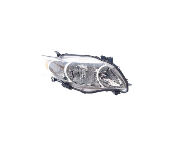 09-10 TOYOTA COROLLA SEDAN VALUE LINE HEADLAMP ASSEMBLY RH (PASSENGER SIDE)- CHROME INNER -CE / LE / XLE / BASE 8111002670, TO2503182