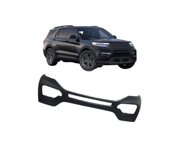 20-24 Ford Explorer / Police Interceptor FRONT BUMPER COVER- UPPER- PRIMED- W/O SENSOR HOLES- EXCEPT TIMBERLINE MODEL LB5Z17D957SAPTM, LB5Z17D957SCPTM, FO1014140 - Image 3
