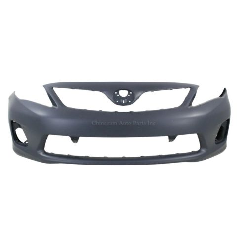 11-13 TOYOTA COROLLA SEDAN FRONT BUMPER COVER- PRIMED- W/O SPOILER HOLE- BASE/CE/LE- CAPA CERTIFIED 5211903901, TO1000372