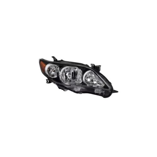 11-13 TOYOTA COROLLA SEDAN HEADLAMP ASSEMBLY, RH (PASSENGER SIDE)- S/ XRS MODELS- W/ BLACK BEZEL- CAPA CERTIFIED 8111002B60, TO2503204