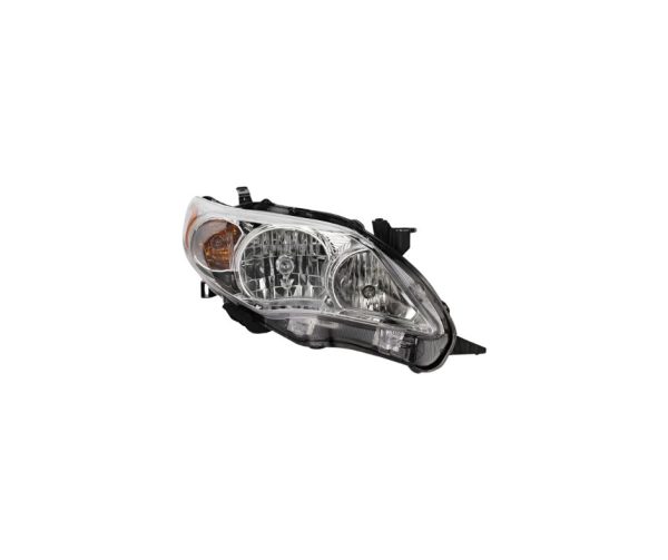 11-13 TOYOTA COROLLA SEDAN VALUE LINE HEADLAMP UNIT, RH (PASSENGER SIDE)- W/ CHROME BEZEL- US/ CND BUILT- BASE/ CE/ LE MODELS 8111002B50, TO2503203
