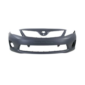 11-13 TOYOTA COROLLA SEDAN FRONT BUMPER COVER- PRIMED- W/SPOILER HOLE- S/ XRS MODELS- CAPA CERTIFIED  5211903902, TO1000373
