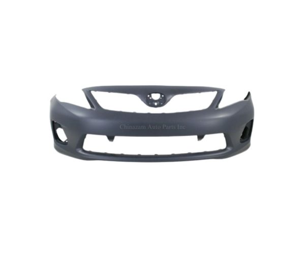 11-13 TOYOTA COROLLA SEDAN FRONT BUMPER COVER- PRIMED- W/SPOILER HOLE- S/ XRS MODELS- CAPA CERTIFIED  5211903902, TO1000373