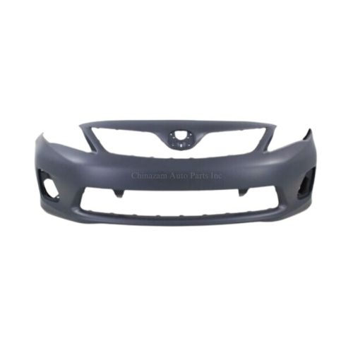 11-13 TOYOTA COROLLA SEDAN FRONT BUMPER COVER- PRIMED- W/O SPOILER HOLE- BASE/CE/LE- CAPA CERTIFIED 5211903901, TO1000372