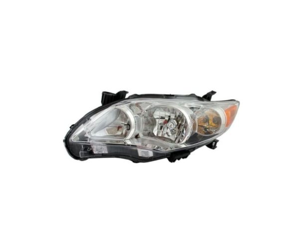 11-13 TOYOTA COROLLA SEDAN HEADLAMP UNIT, LH (DRIVER SIDE)- W/ CHROME BEZEL- BASE/ CE/ LE MODELS 8115002B50, TO2502203