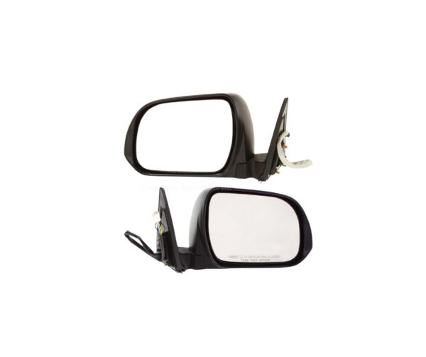 08-13 TOYOTA HIGHLANDER/HYBRID MIRROR ASSEMBLY, LH (DRIVER SIDE) + RH (PASSENGER SIDE)- PTM CAP- POWER- HEATED- W/O PUDDLE LAMP 8794048303 & 8791048353, TO1320246 & TO1321246