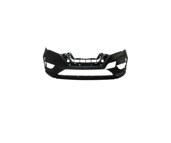 17-20 Nissan Rogue FRONT BUMPER COVER- PRIMED UPPER\ TEXTURED LOWER- W/ TOW HOOK HOLE - CAPA OEM # 620226FL0H, NI1000316