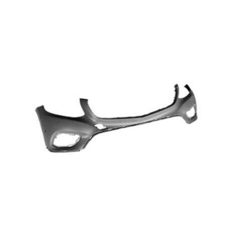 16-19 GLC300-SUV/GLC300-COUPE FRONT BUMPER COVER- PRIMED- W/O PARK ASSIST SENSOR HOLES- W/O AMG PKG- CAPA CERTIFIED 25388503259999, # MB1000524